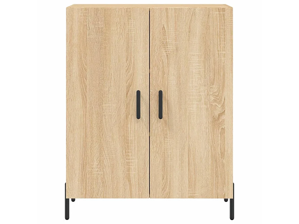 Buffet chêne sonoma 69,5x34x90 cm bois d'ingénierie QWE92959