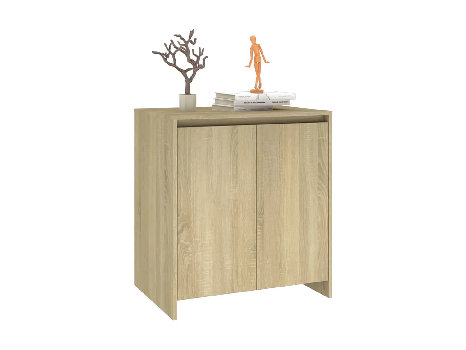 Dressoir 70x41x75 cm bewerkt hout sonoma eikenkleurig NL97682