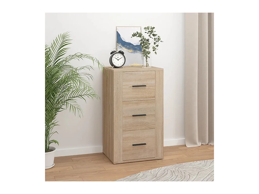 Buffet Chêne sonoma 40x33x70 cm Bois d'ingénierie EGER50120