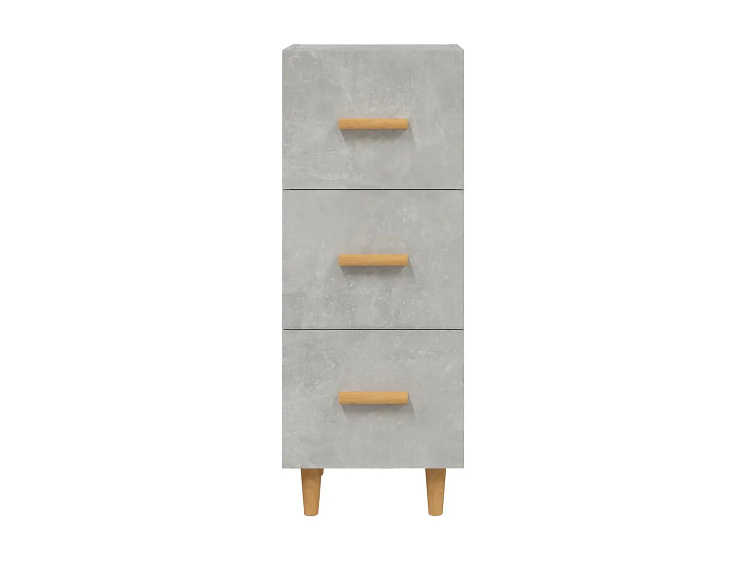 Buffet Gris béton 34,5x34x90 cm Bois d'ingénierie EGER98126