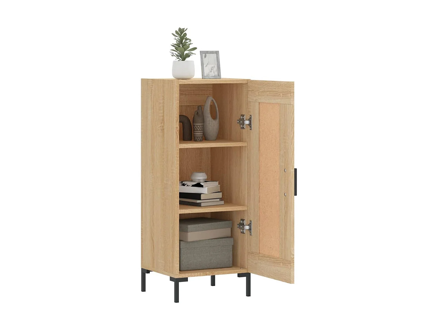 Buffet Chêne sonoma 34,5x34x90 cm Bois d'ingénierie QWE61509