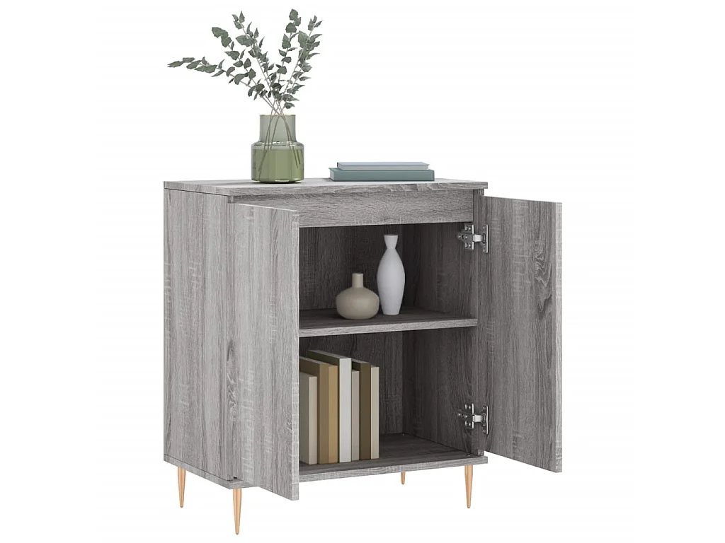 Buffet Sonoma gris 60x35x70 cm Bois d'ingénierie QWE11959