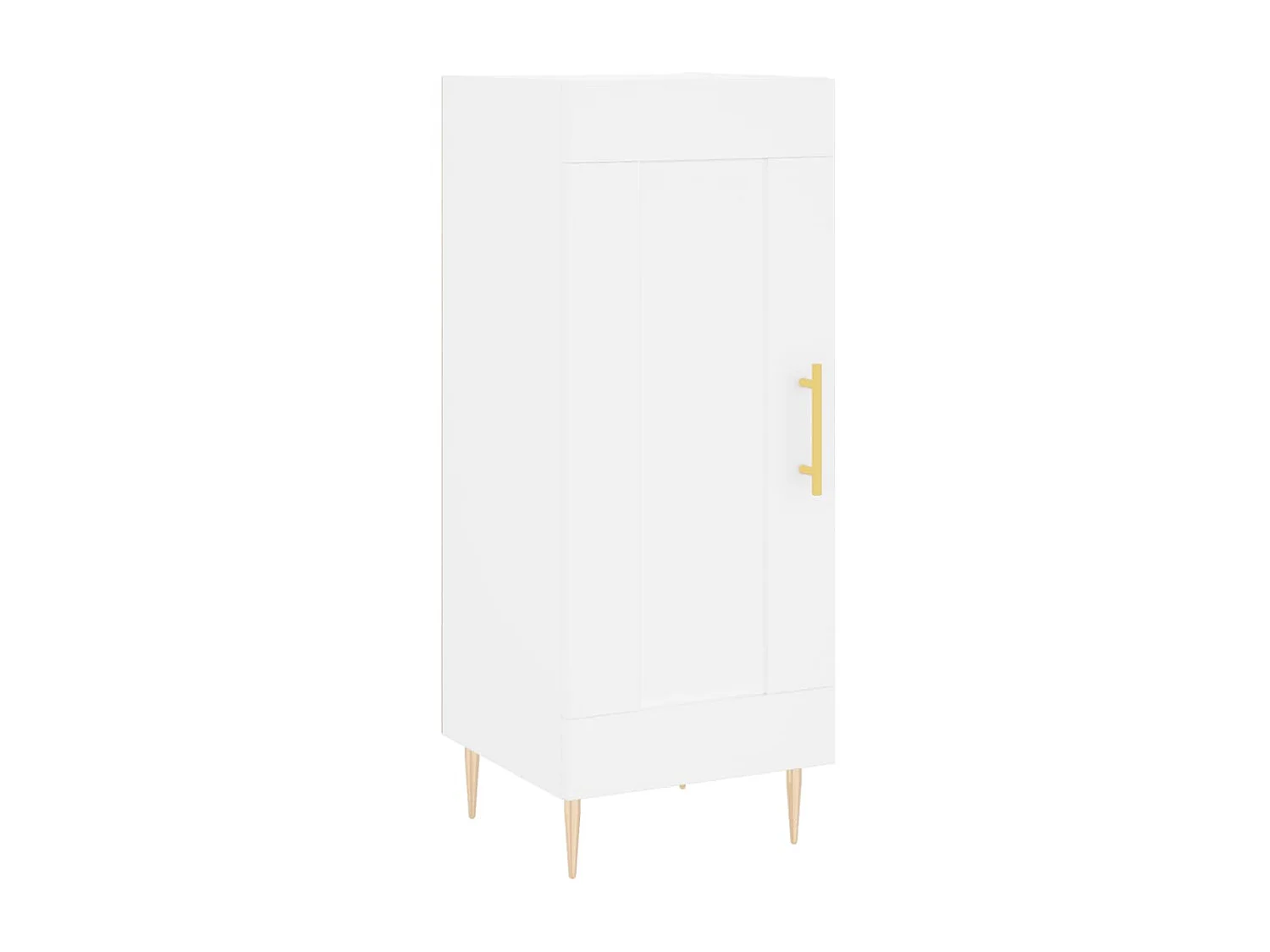 Buffet blanc 34,5x34x90 cm bois d'ingénierie QWE83878