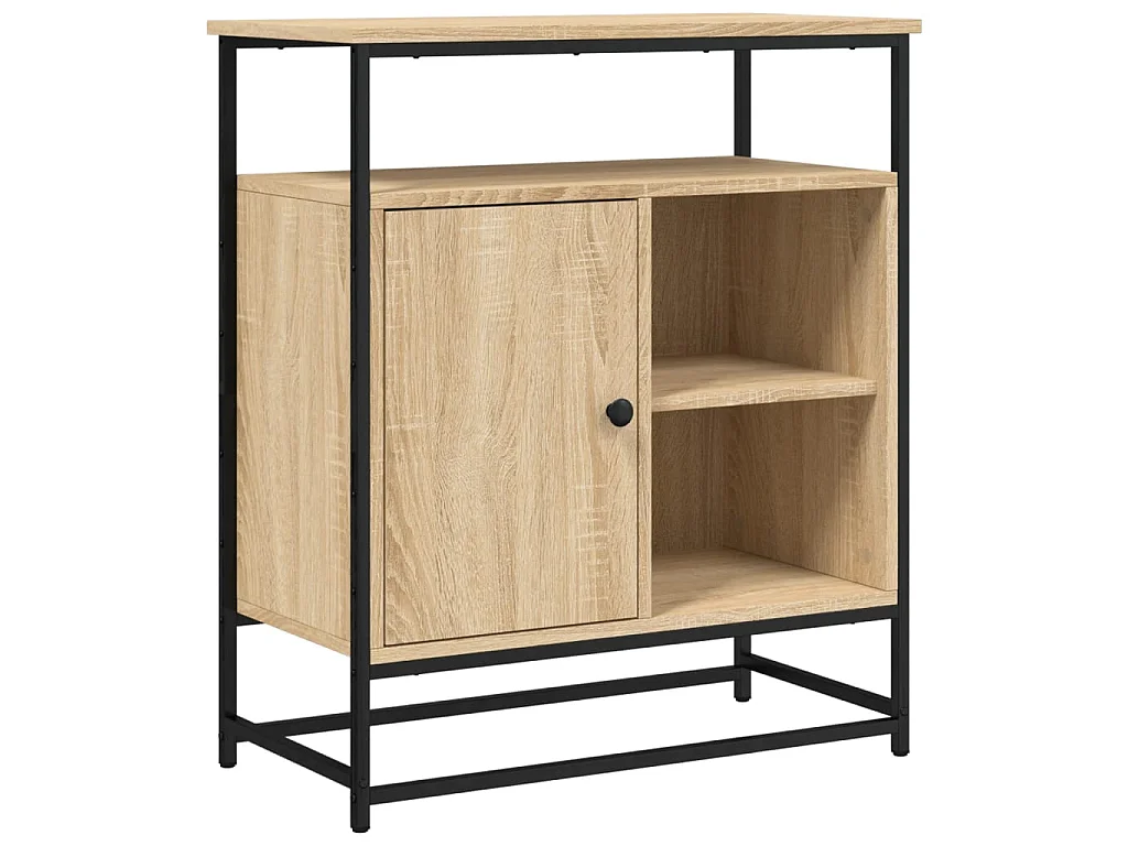 Aparador de madera de ingeniería roble Sonoma 69x35x80 cm ES52775