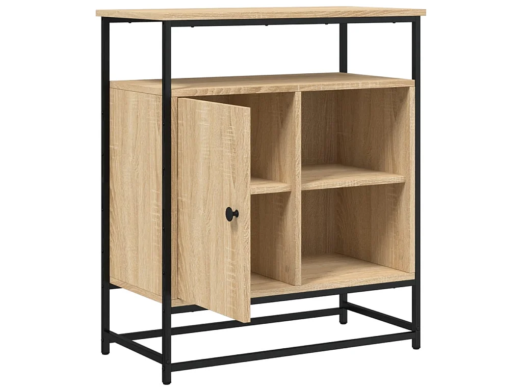 Aparador de madera de ingeniería roble Sonoma 69x35x80 cm ES52775