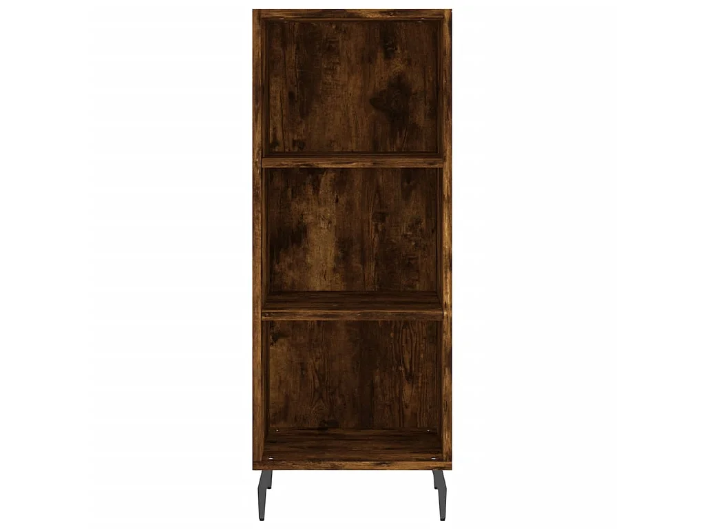Buffet chêne fumé 34,5x32,5x90 cm bois d'ingénierie QWE86243