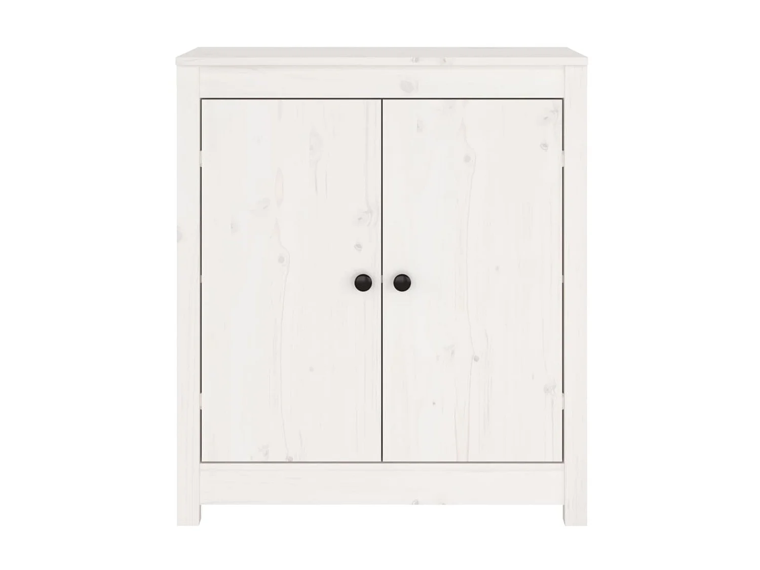 Buffets 2 pcs Blanc 70x35x80 cm Bois massif de pin EGER57967