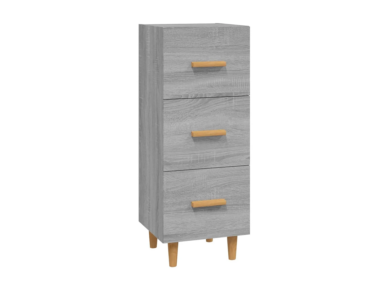 Aparador madera de ingeniería gris Sonoma 34,5x34x90 cm ES21861