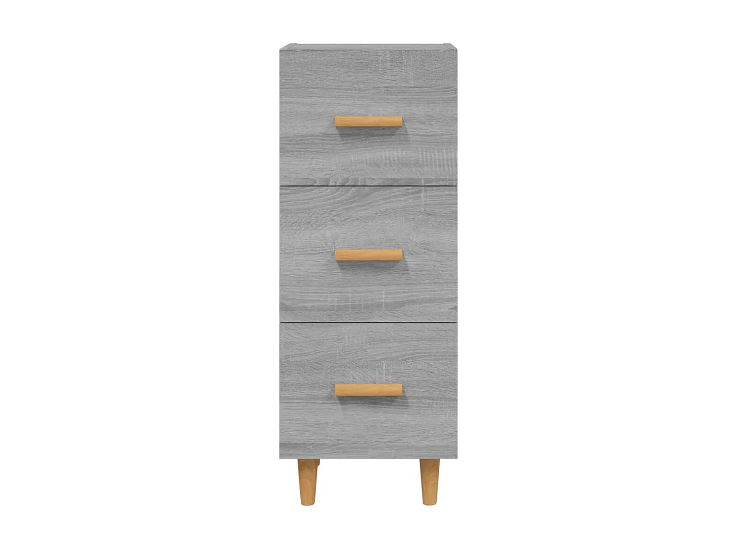 Aparador madera de ingeniería gris Sonoma 34,5x34x90 cm ES21861