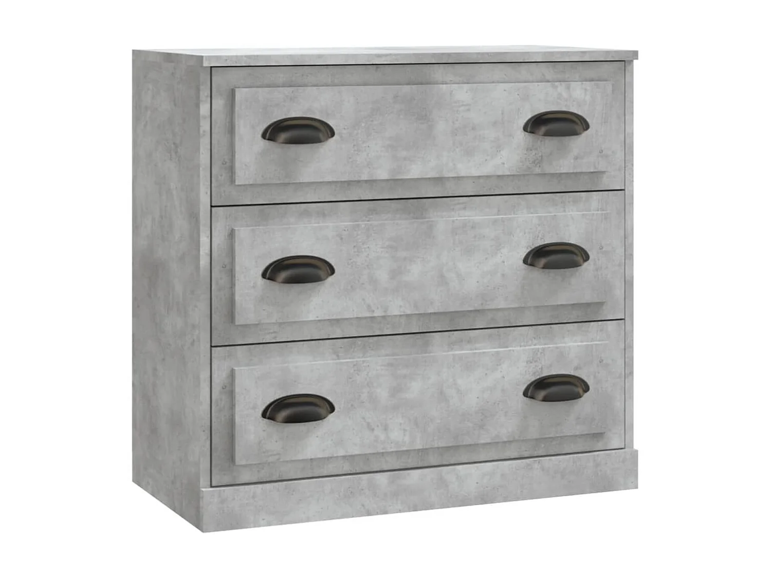 Buffet gris béton 70x35,5x67,5 cm bois d'ingénierie EGER65391