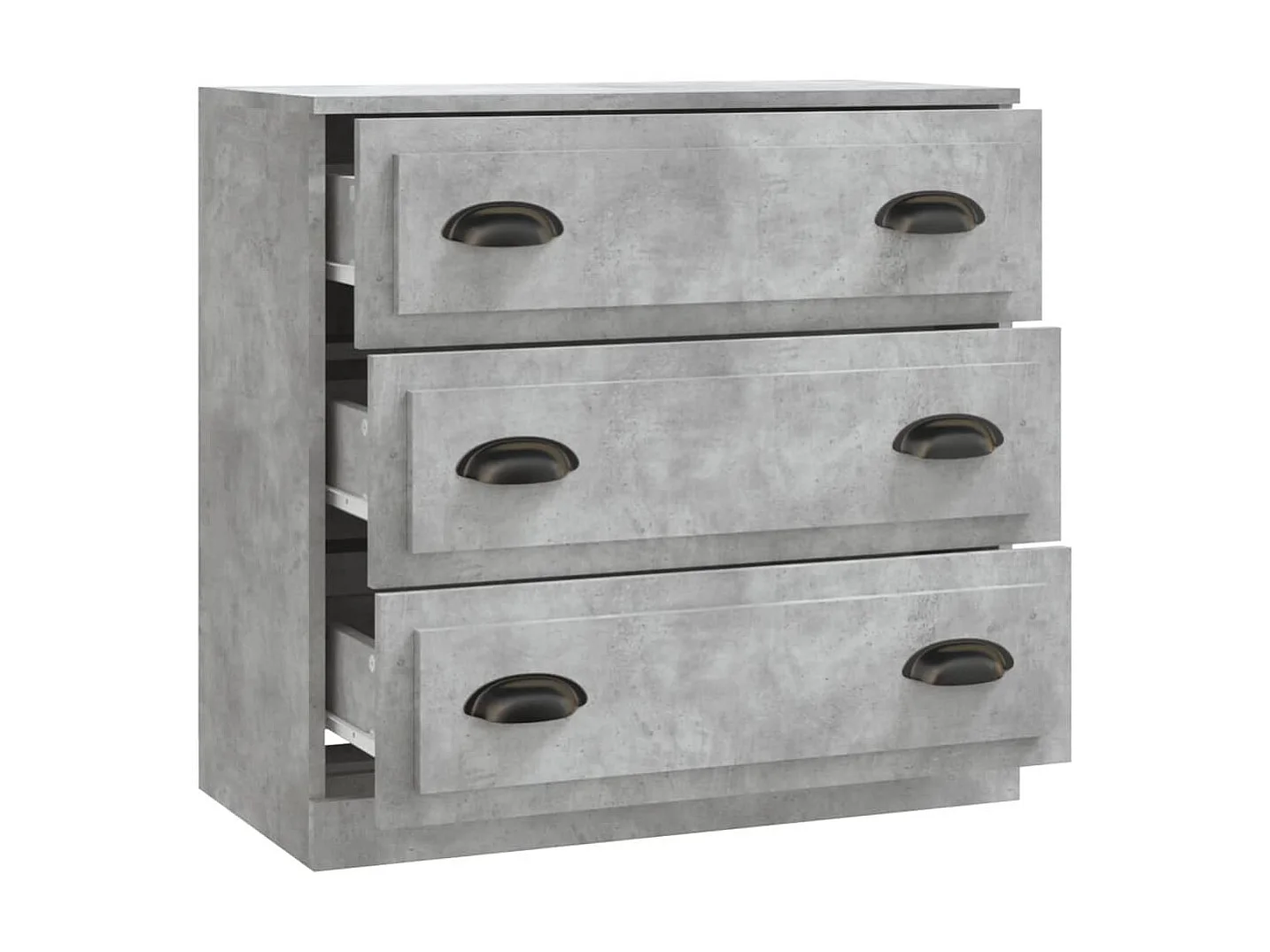 Buffet gris béton 70x35,5x67,5 cm bois d'ingénierie EGER65391