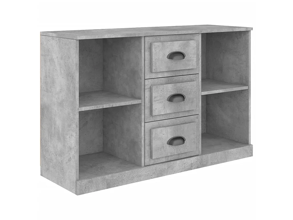 Buffet gris béton 104,5x35,5x67,5 cm bois d'ingénierie EGER37063