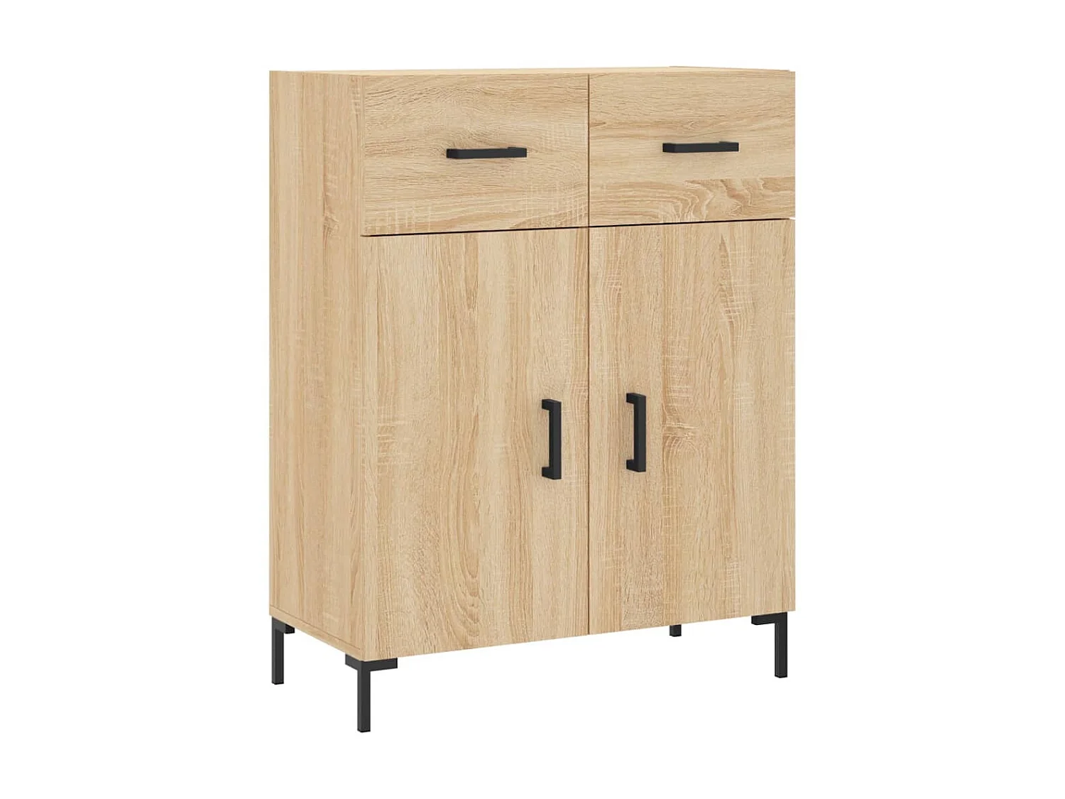 Dressoir 69,5x34x90 cm bewerkt hout sonoma eikenkleurig NL46266