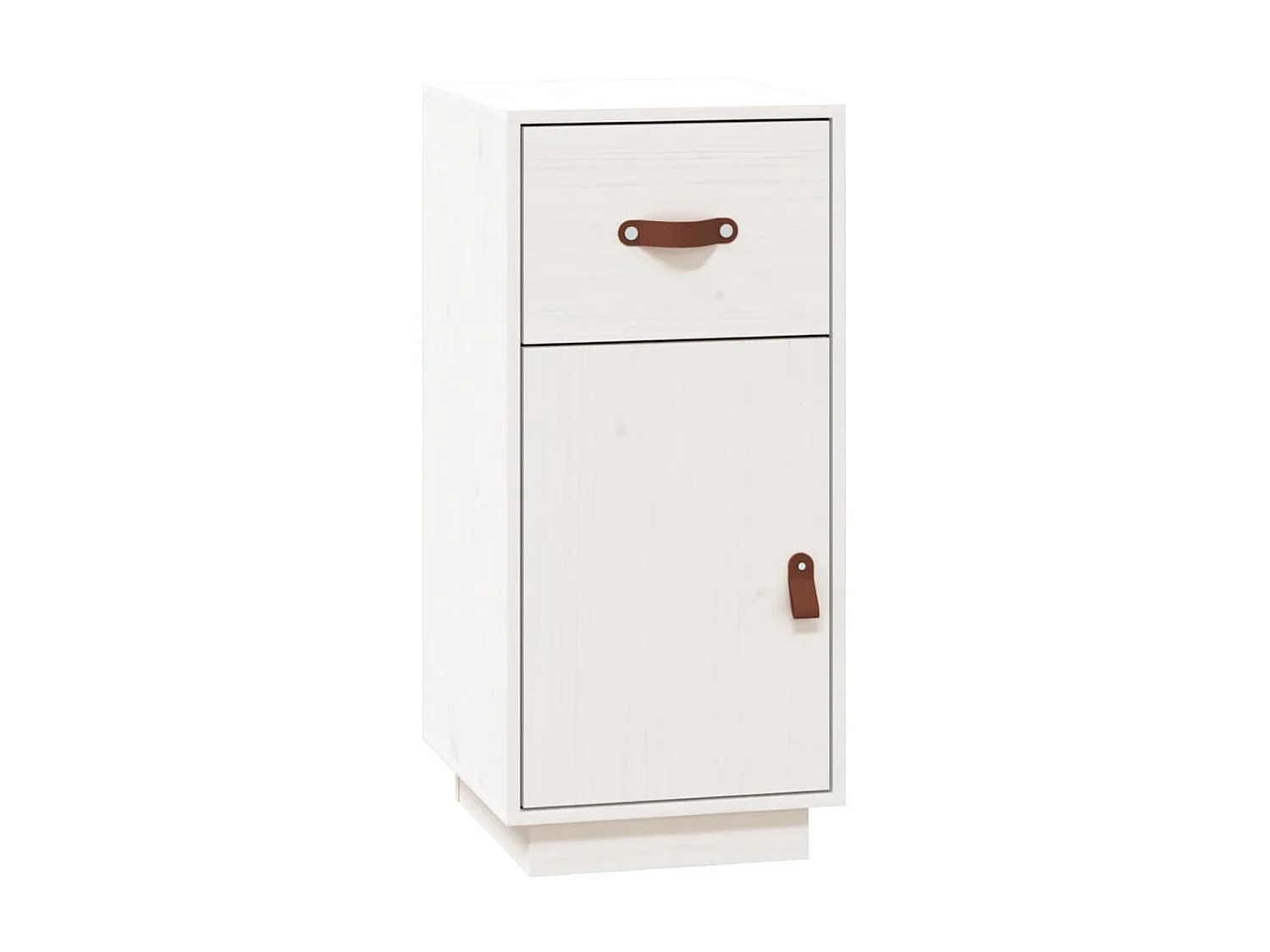 Dressoir 34x40x75 cm massief grenenhout wit NL220750