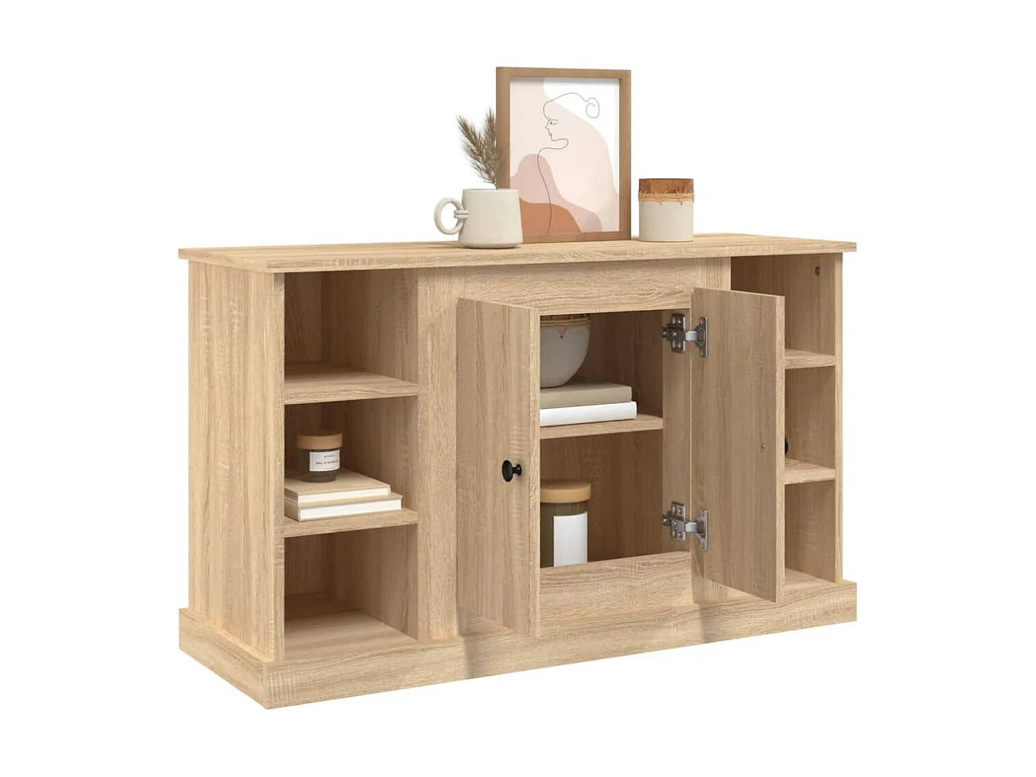 Buffet Chêne sonoma 100x35,5x60 cm Bois d'ingénierie EGER41751