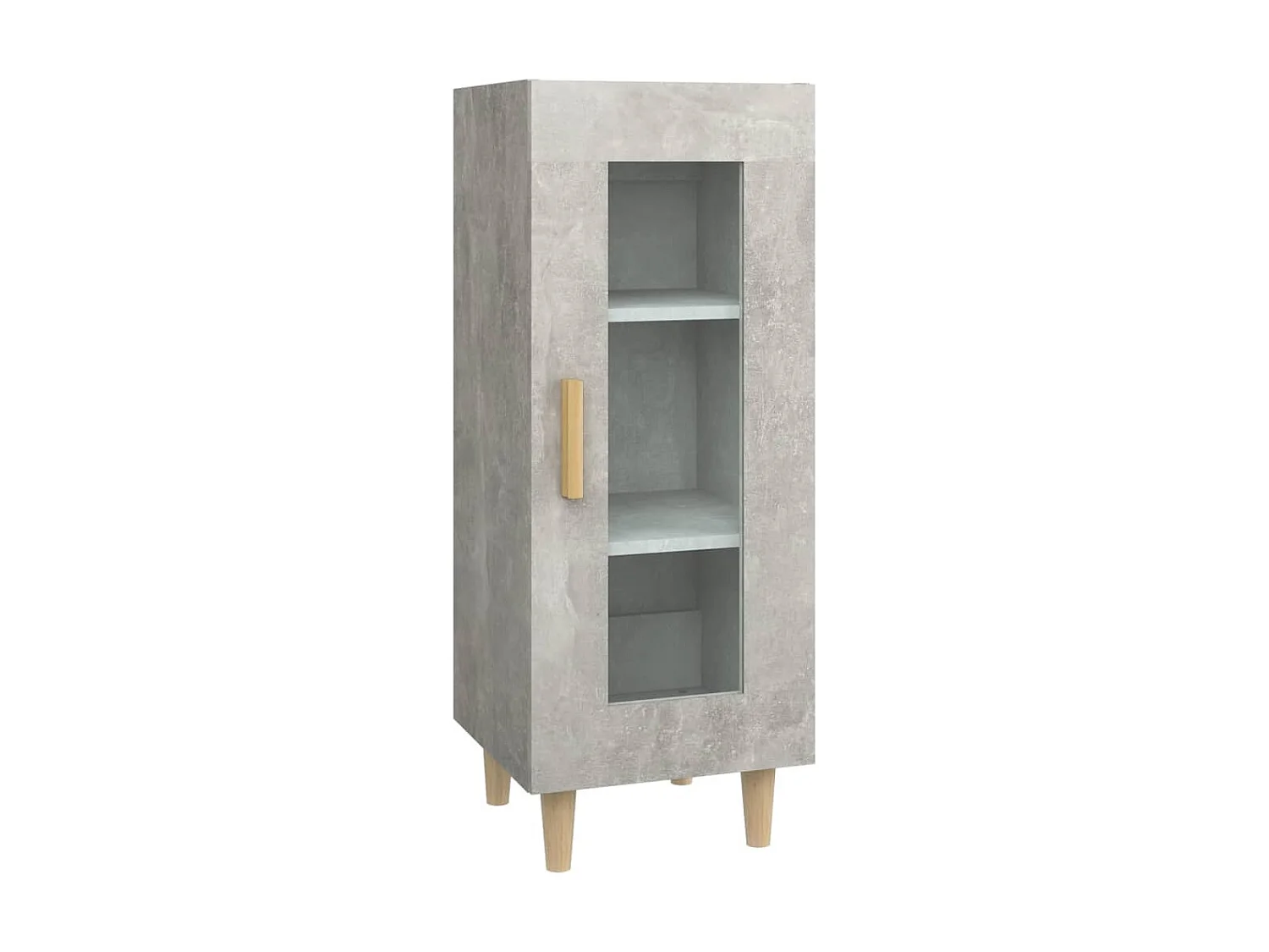 Dressoir 34,5x34x90 cm bewerkt hout betongrijs NL516166