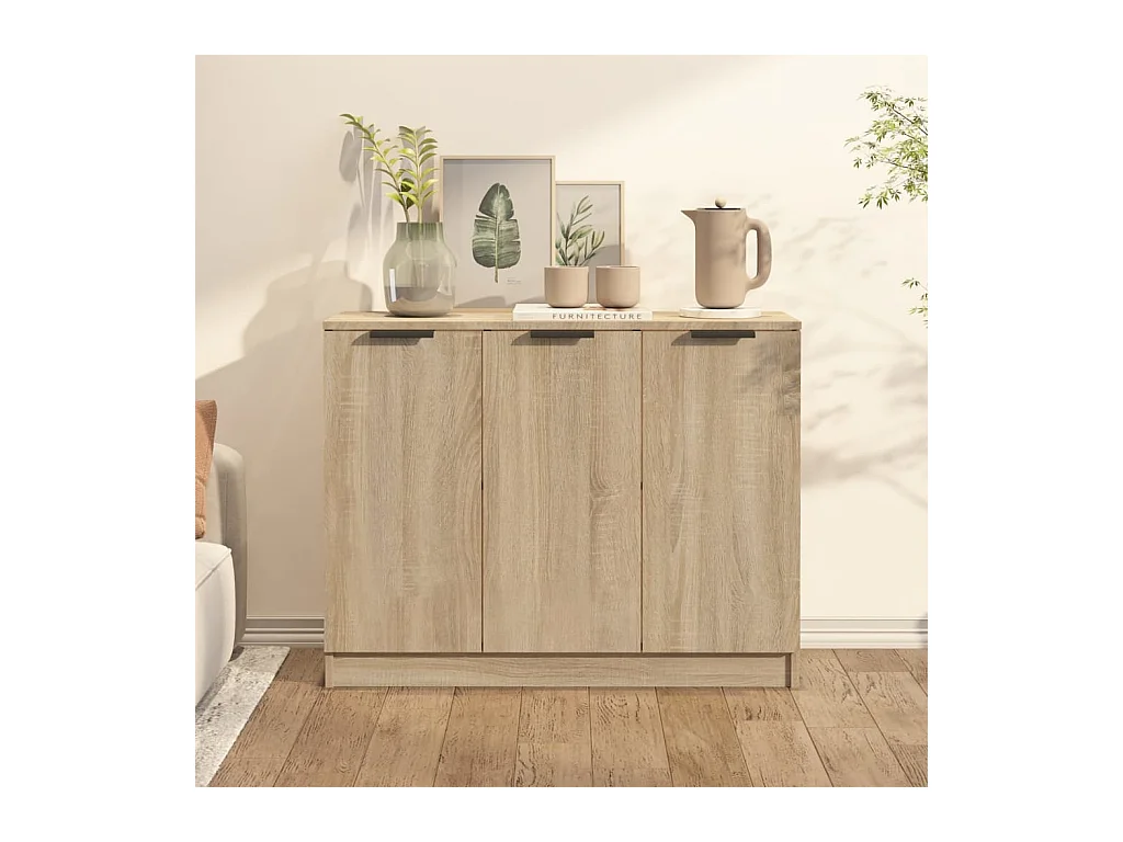 Buffet Chêne sonoma 90,5x30x70 cm Bois d'ingénierie EGER68231