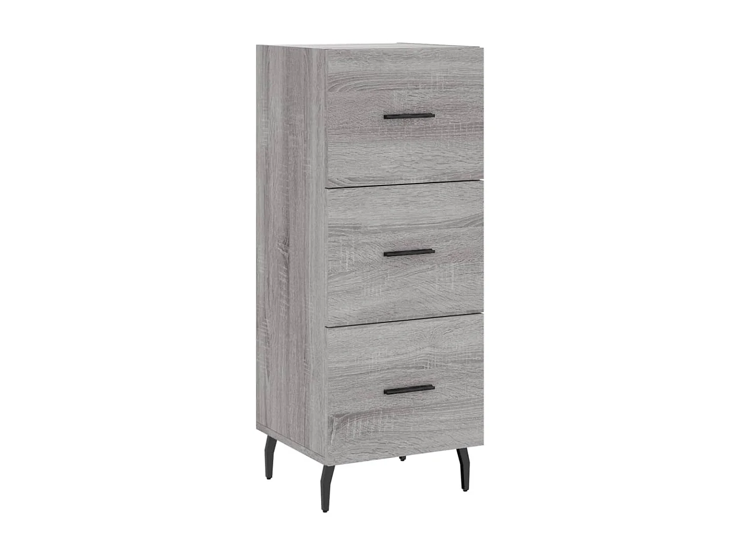 Aparador madera de ingeniería gris Sonoma 34,5x34x90 cm ES70701