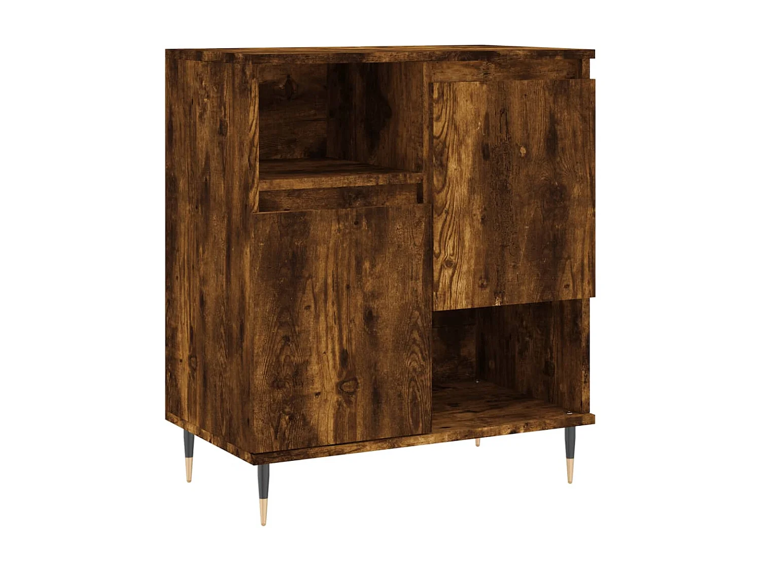 lot de 3 Buffets Chêne fumé Bois d'ingénierie QWE51563