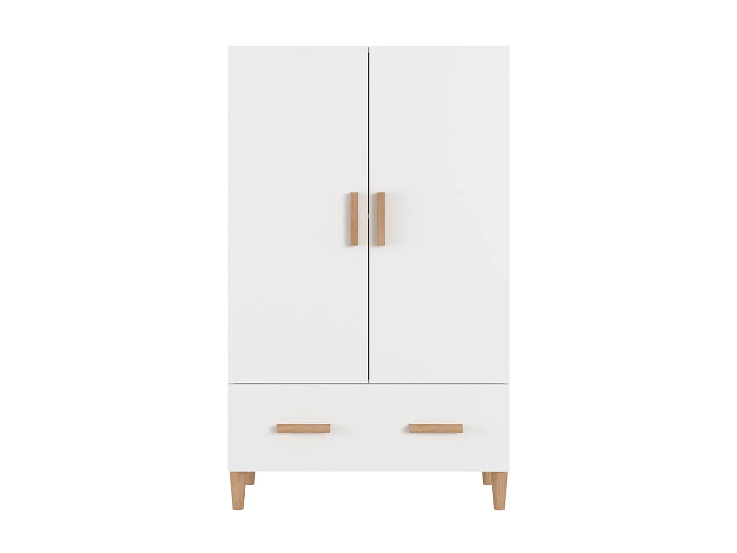 Buffet haut Blanc 70x31x115 cm Bois d'ingénierie EGER13112