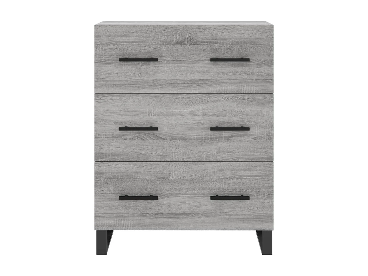 Aparador de madera de ingeniería gris Sonoma 69,5x34x90 cm ES31606