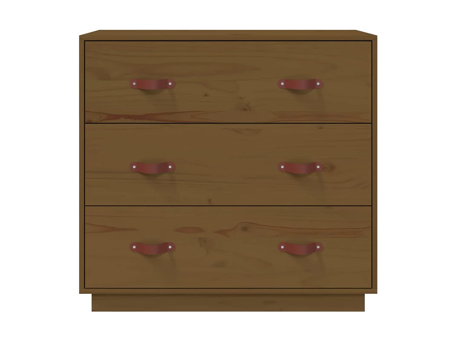 Buffet Marron miel 80x40x75 cm Bois massif de pin QWE15700