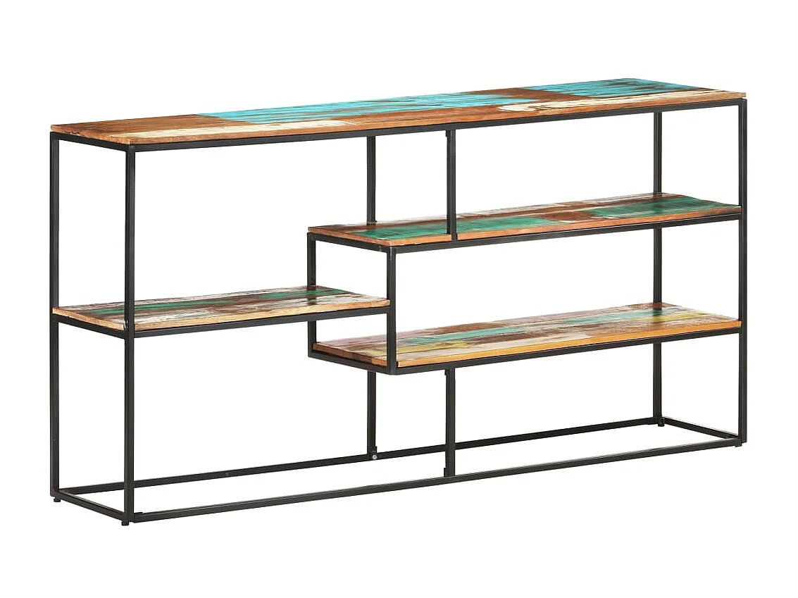 Dressoir 150x30x75 cm massief gerecycled hout NL186115