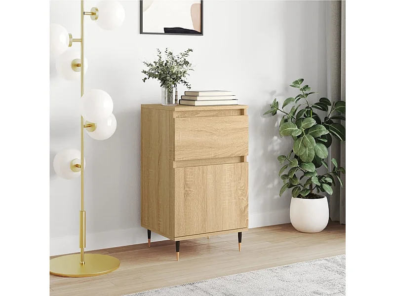 Dressoir 40x35x70 cm bewerkt hout sonoma eikenkleurig NL62446