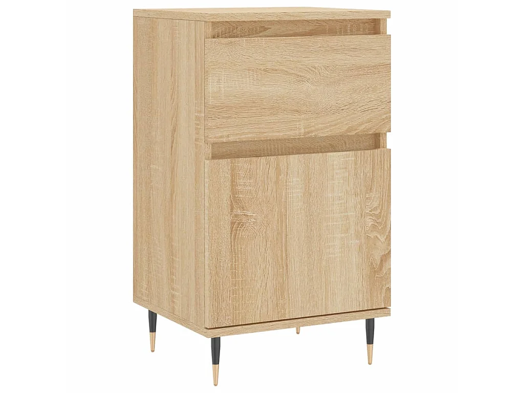 Dressoir 40x35x70 cm bewerkt hout sonoma eikenkleurig NL62446