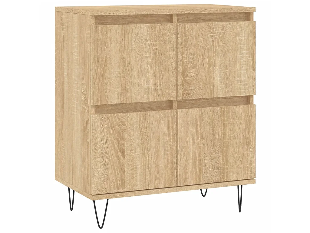 lot de 3 Buffets Chêne sonoma Bois d'ingénierie QWE24686