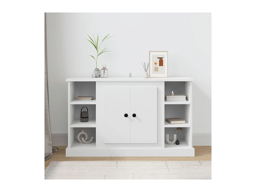 Buffet Blanc 100x35,5x60 cm Bois d'ingénierie QWE90418