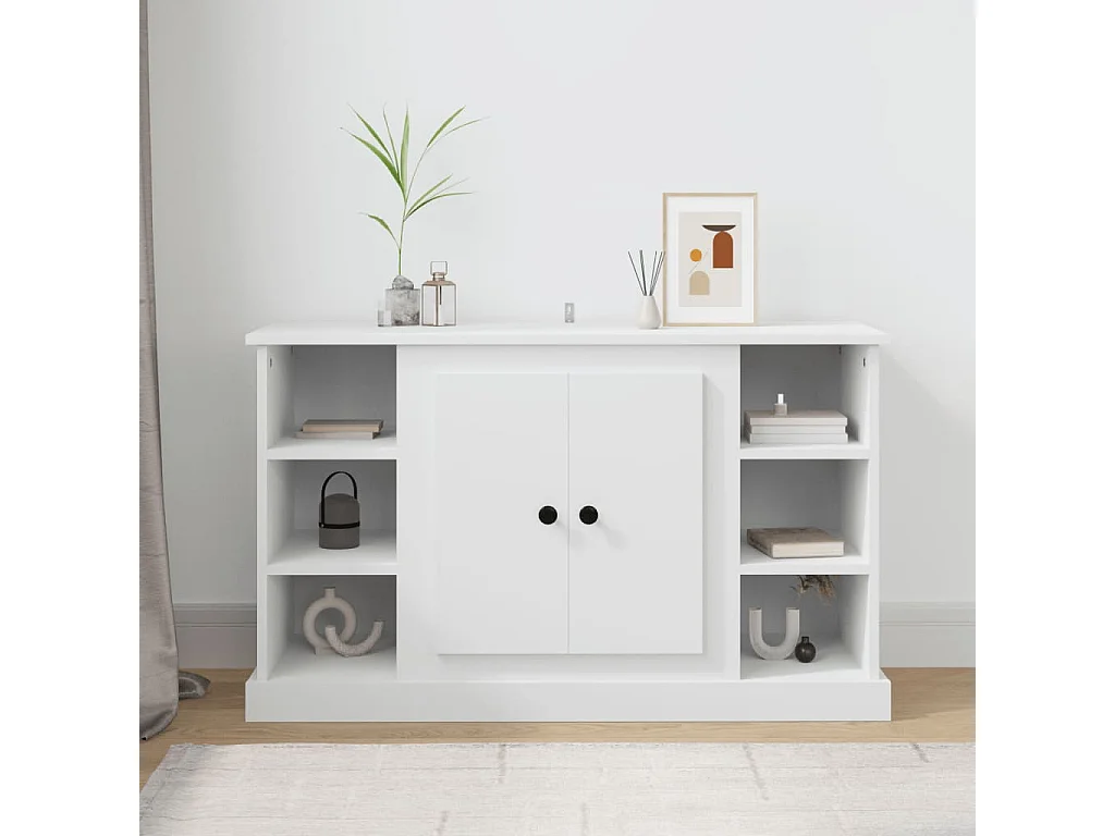 Buffet Blanc 100x35,5x60 cm Bois d'ingénierie QWE90418