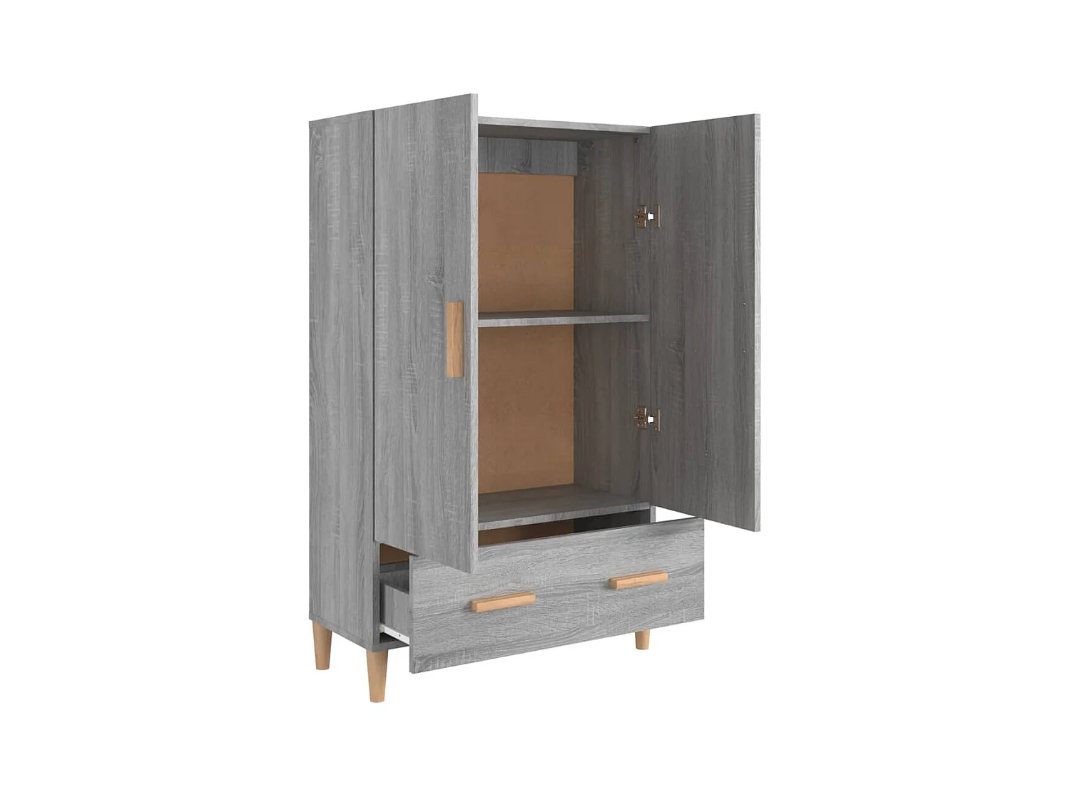 Highboard,Kommode Grau Sonoma 70x31x115 cm Holzwerkstoff -gkd434932