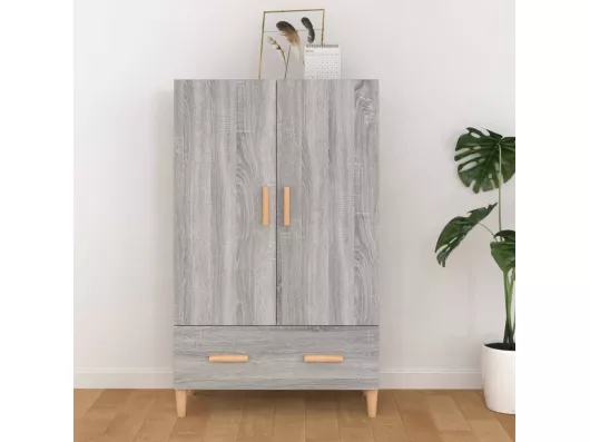 Kauf Unique Highboard,Kommode Grau Sonoma 70x31x115 cm Holzwerkstoff -gkd434932