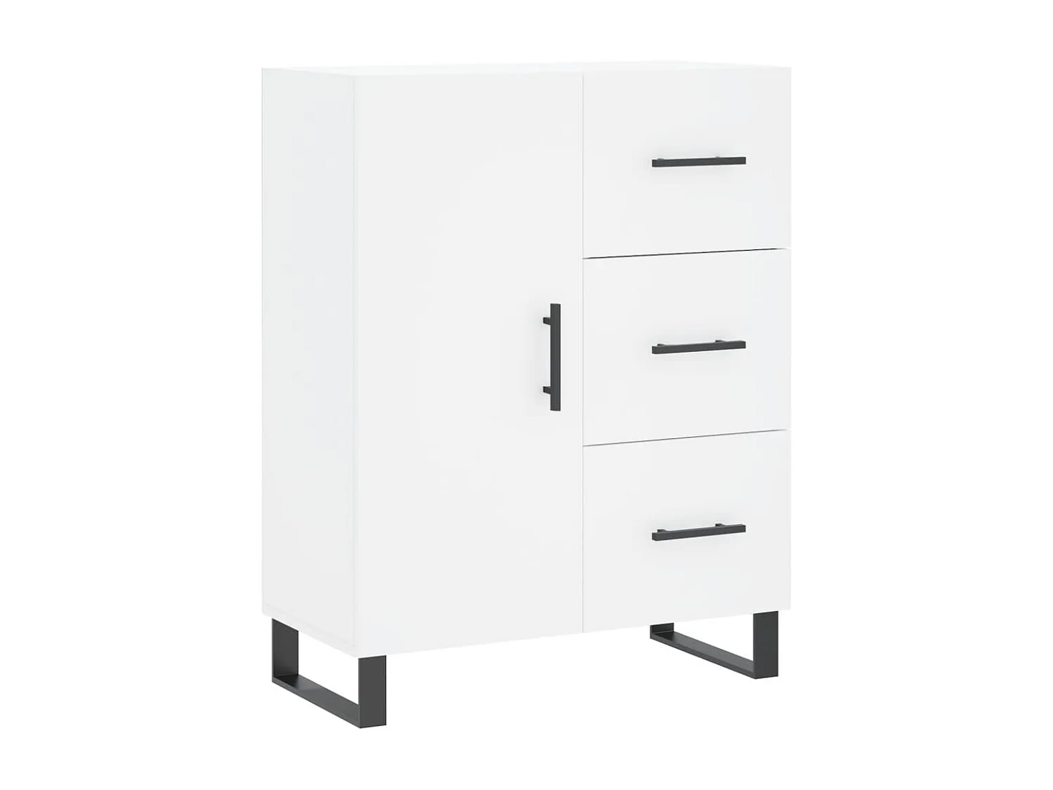 Dressoir 69,5x34x90 cm bewerkt hout wit NL947917