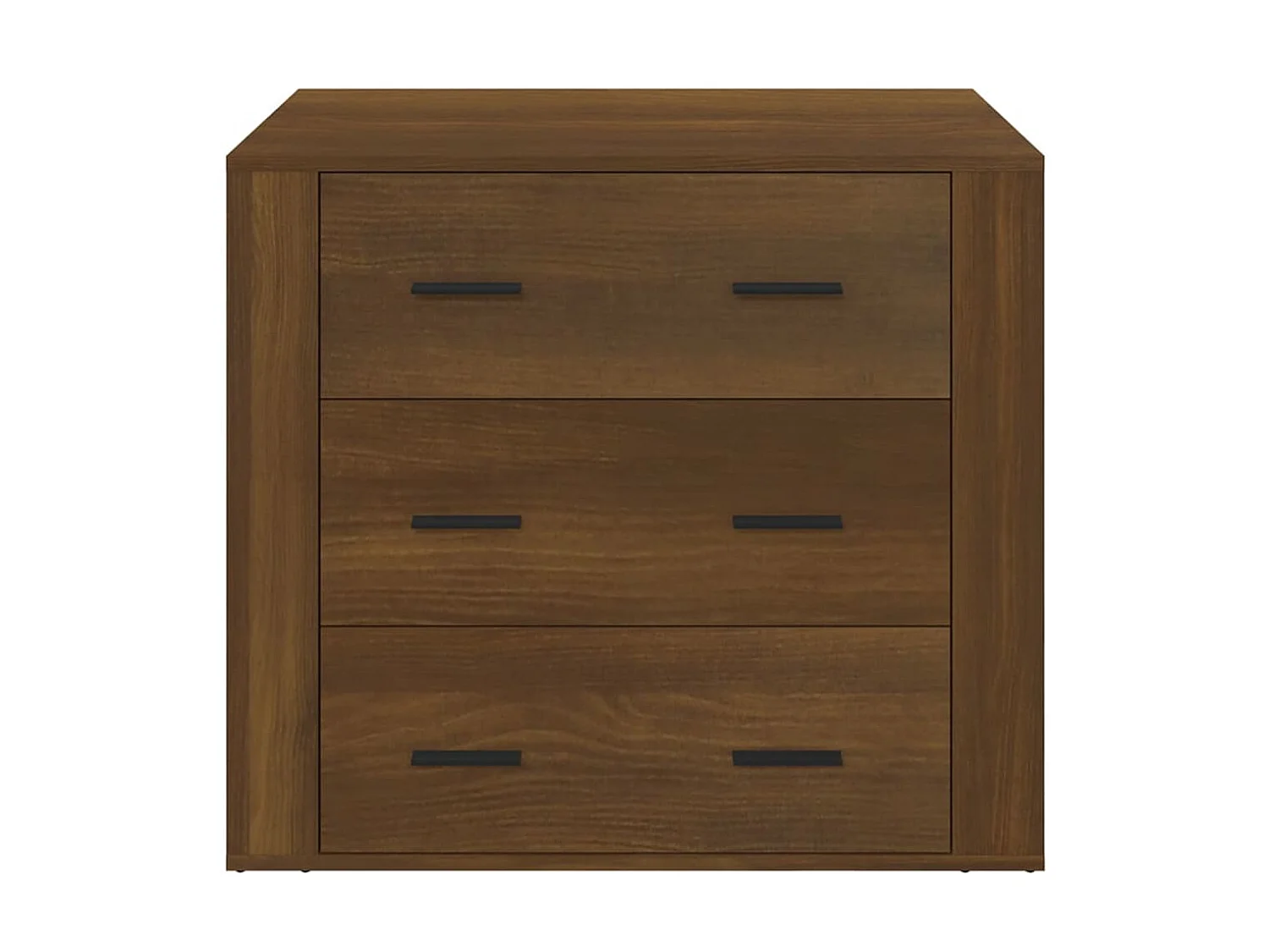 Dressoir 80x33x70 cm bewerkt hout bruin eikenkleur NL89304