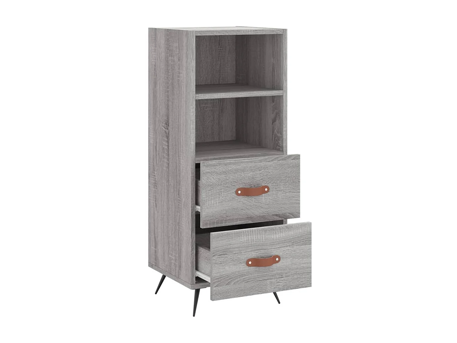 Buffet Sonoma gris 34,5x34x90 cm Bois d'ingénierie QWE31158
