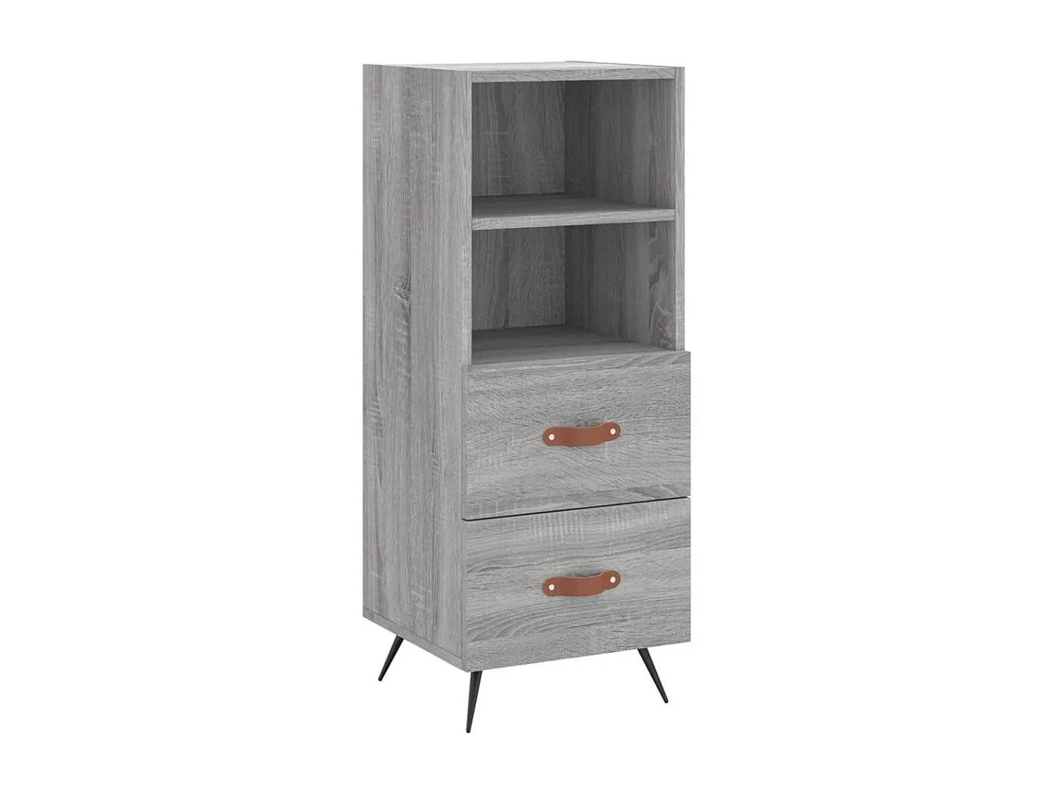 Buffet Sonoma gris 34,5x34x90 cm Bois d'ingénierie QWE31158