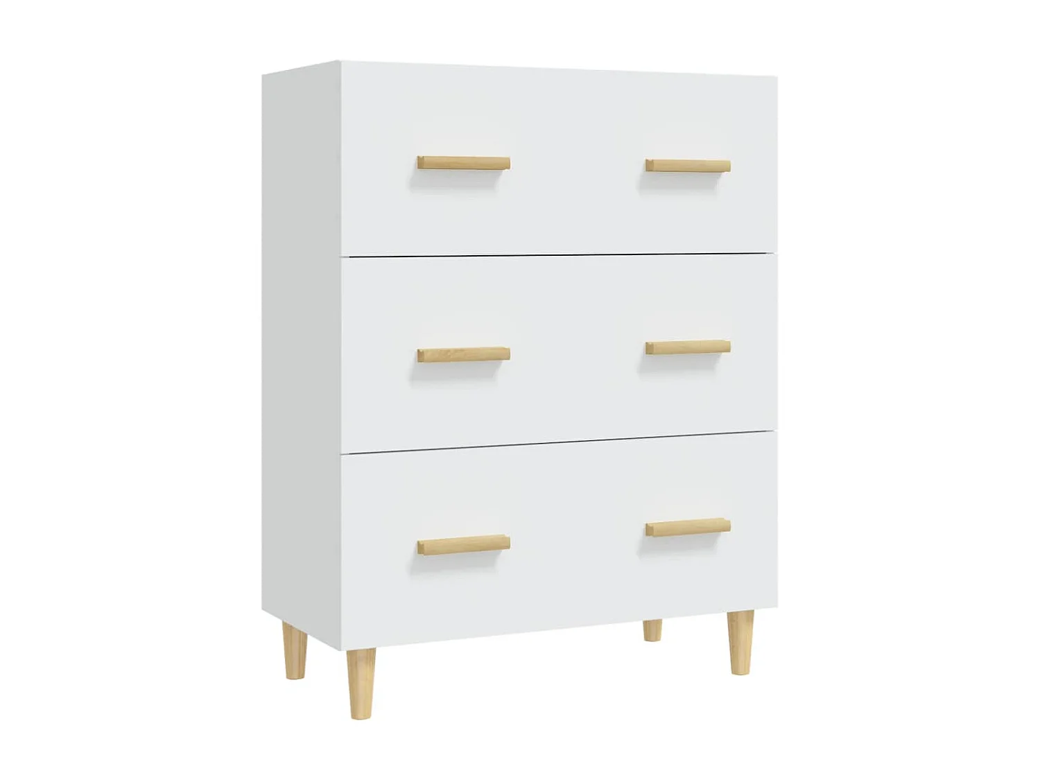 Aparador 70x34x90 cm derivados de madeira branco PT448897