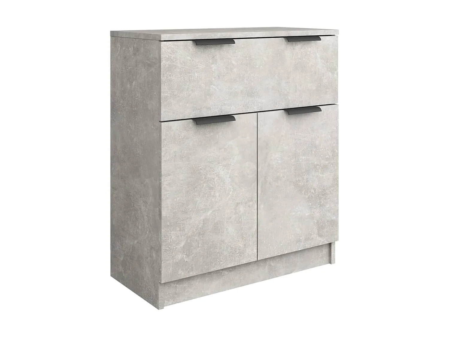 Aparador de madera contrachapada gris hormigón 60x30x70 cm ES11785