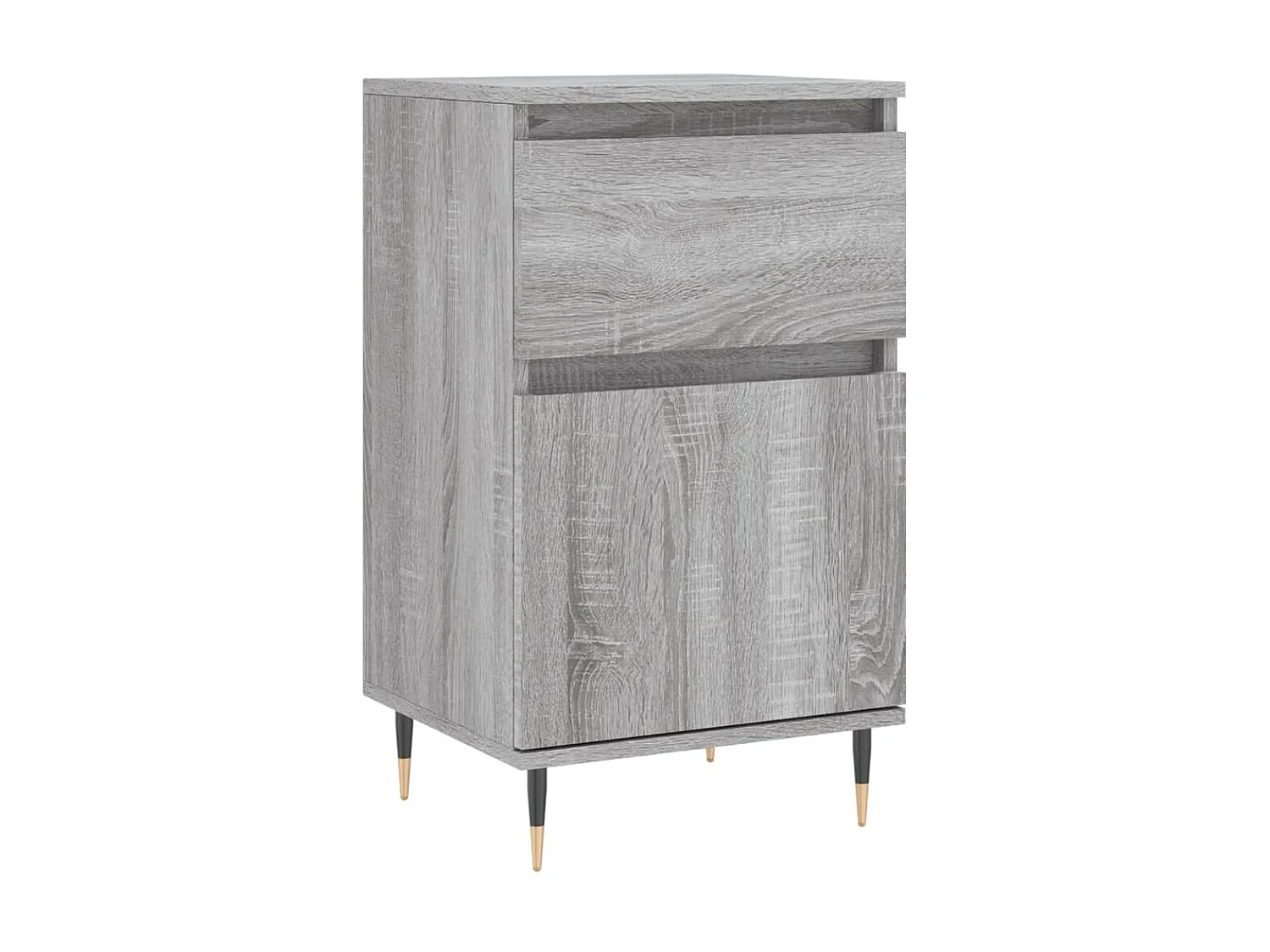 Dressoirs 2 st 40x35x70 cm bewerkt hout grijs sonoma NL139551