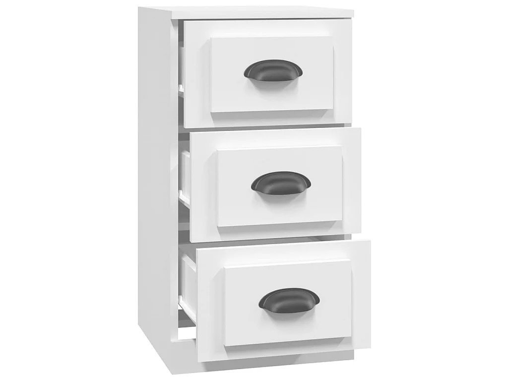 Buffet blanc 36x35,5x67,5 cm bois d'ingénierie EGER61159