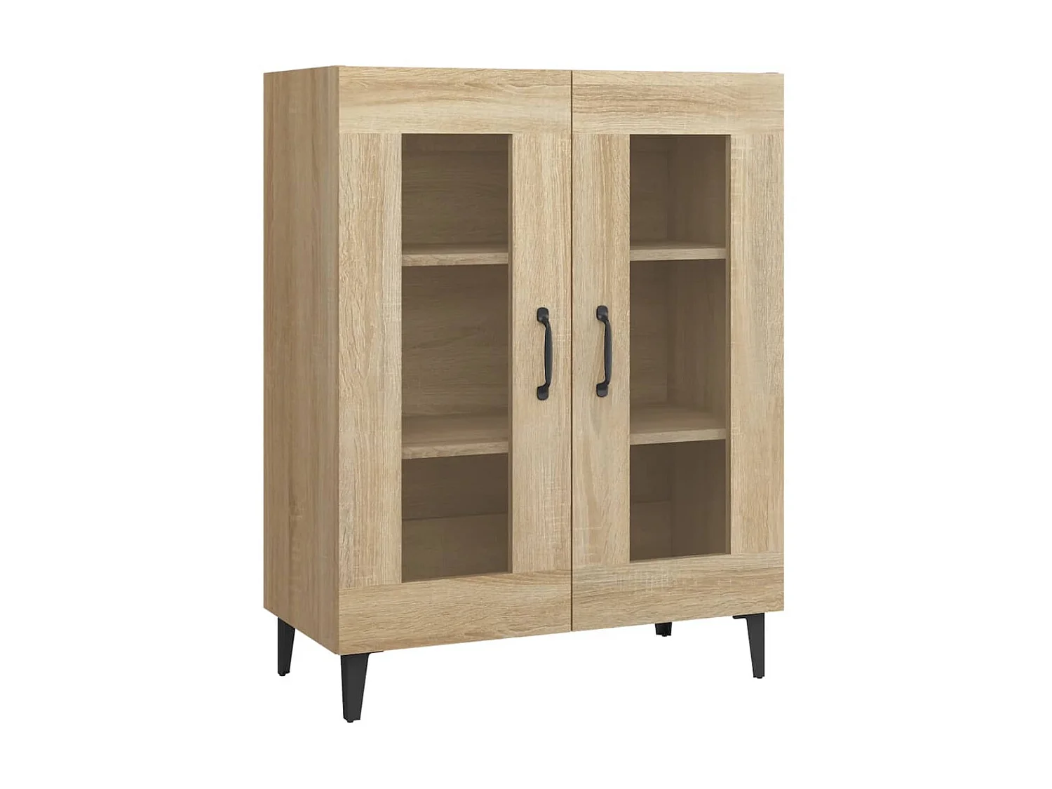 Buffet chêne sonoma 69,5x34x90 cm bois d'ingénierie EGER18034