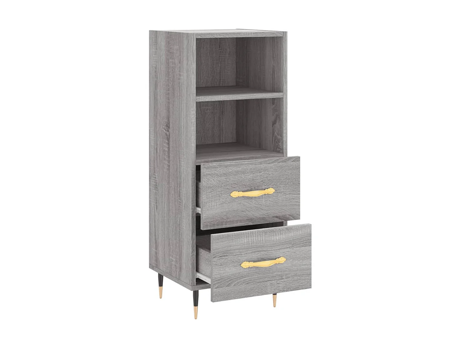 Buffet Sonoma gris 34,5x34x90 cm Bois d'ingénierie QWE28953