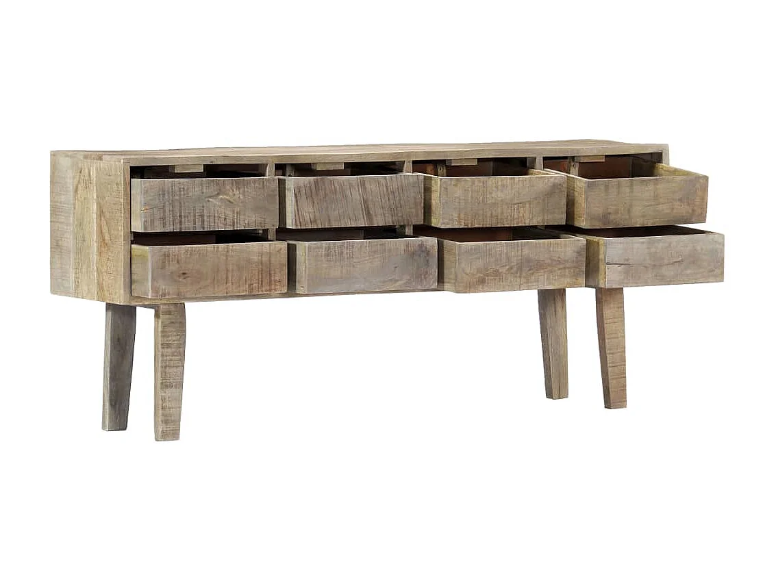 Aparador de madera maciza de mango 140x30x60 cm ES33789