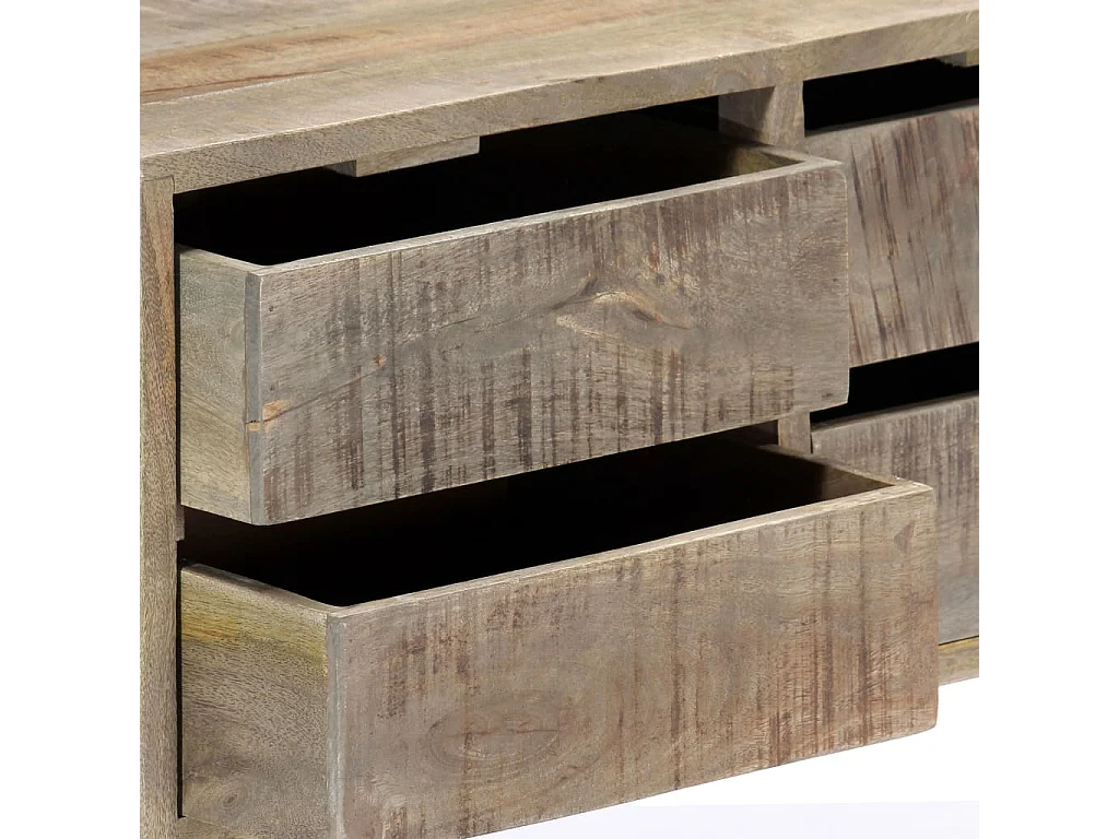 Aparador de madera maciza de mango 140x30x60 cm ES33789