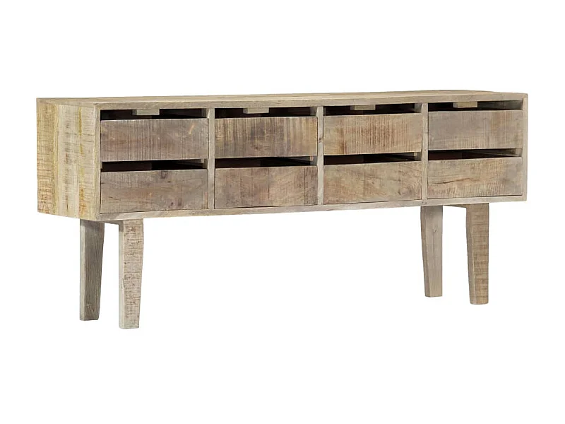 Aparador de madera maciza de mango 140x30x60 cm ES33789