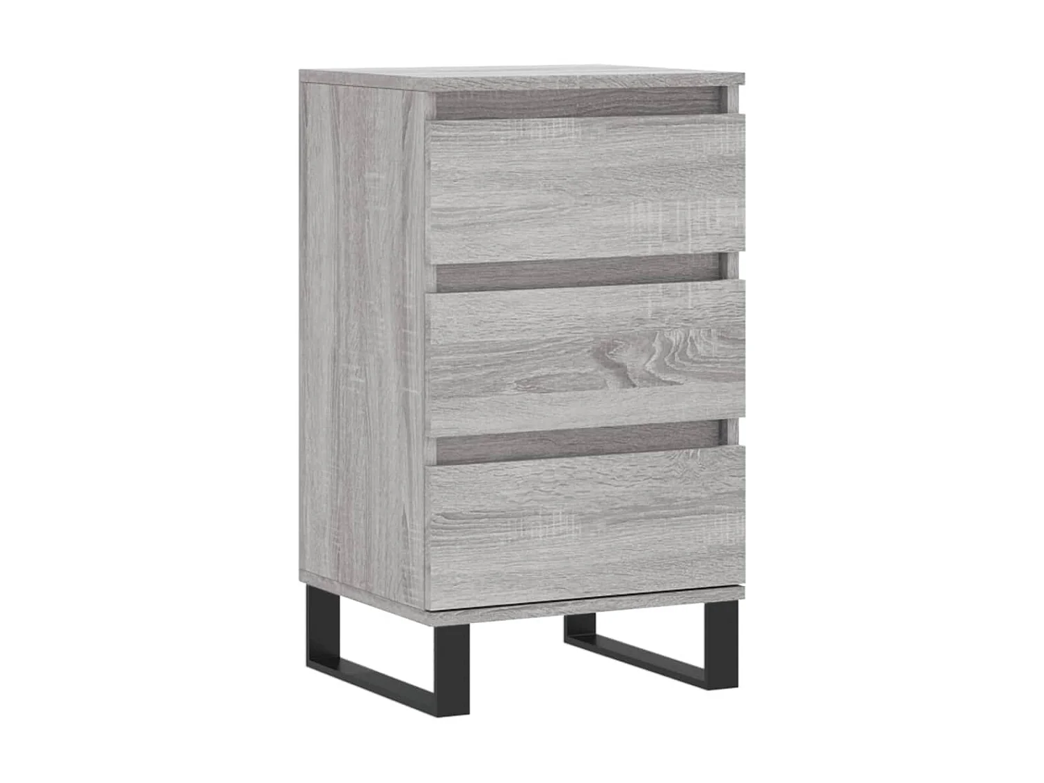 Aparador madera de ingeniería gris Sonoma 40x35x70 cm ES56430