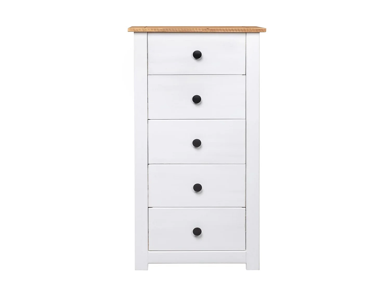 Buffet Blanc 46x40x89 cm Pin Gamme Panama EGER95337