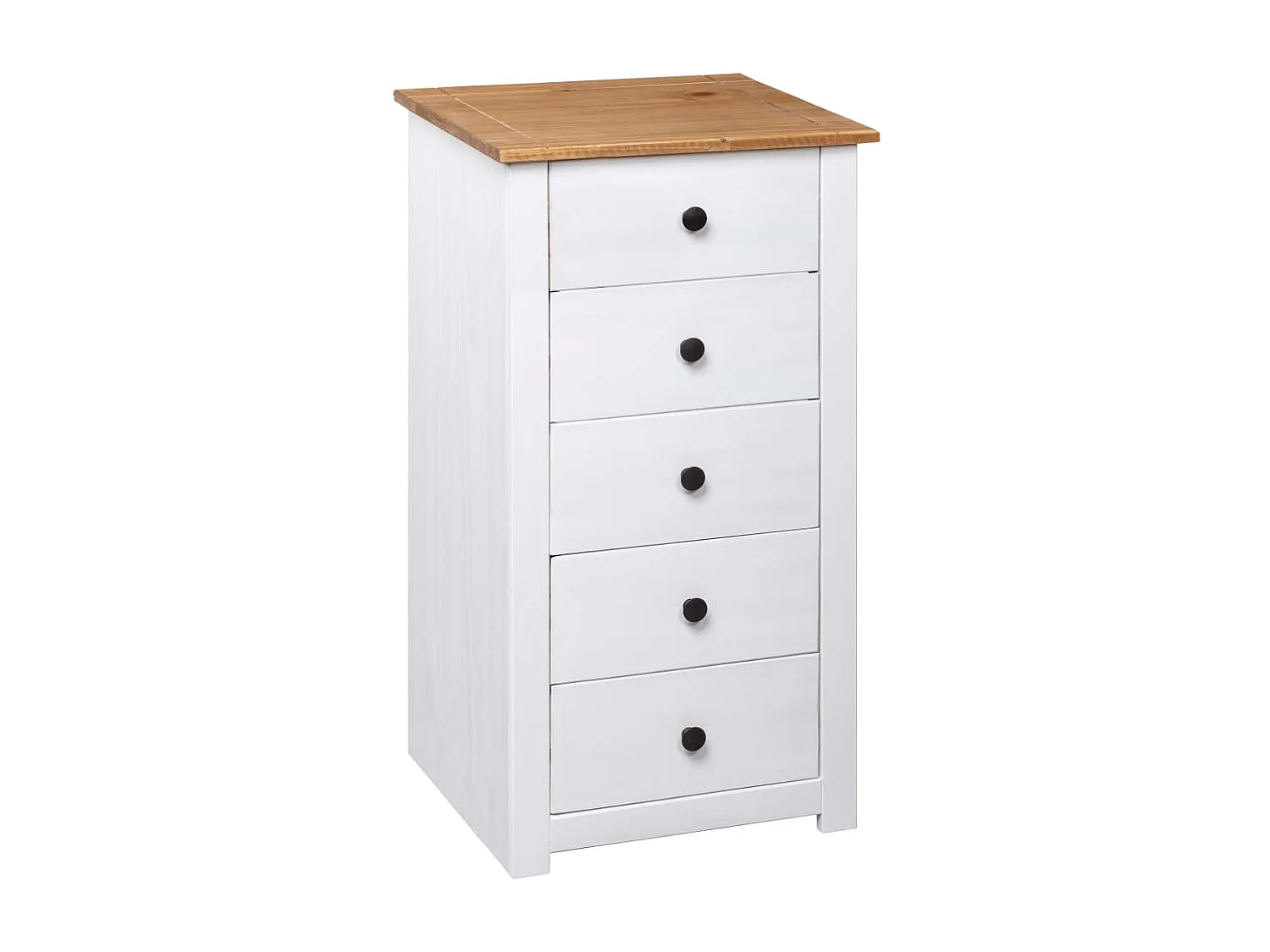 Buffet Blanc 46x40x89 cm Pin Gamme Panama EGER95337